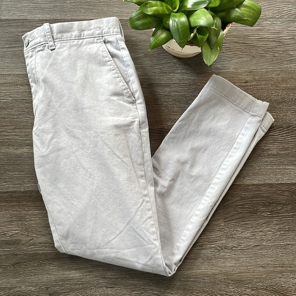 J. Crew Chino Pants Men’s W32 Stretch 250 Skinny Gray Style AB613 W32 L32